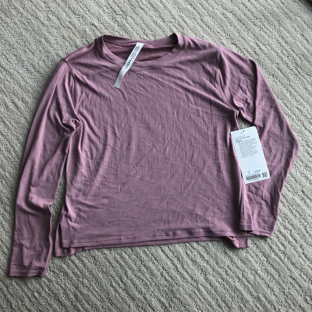 lululemon Pink Long Sleeve Shirt